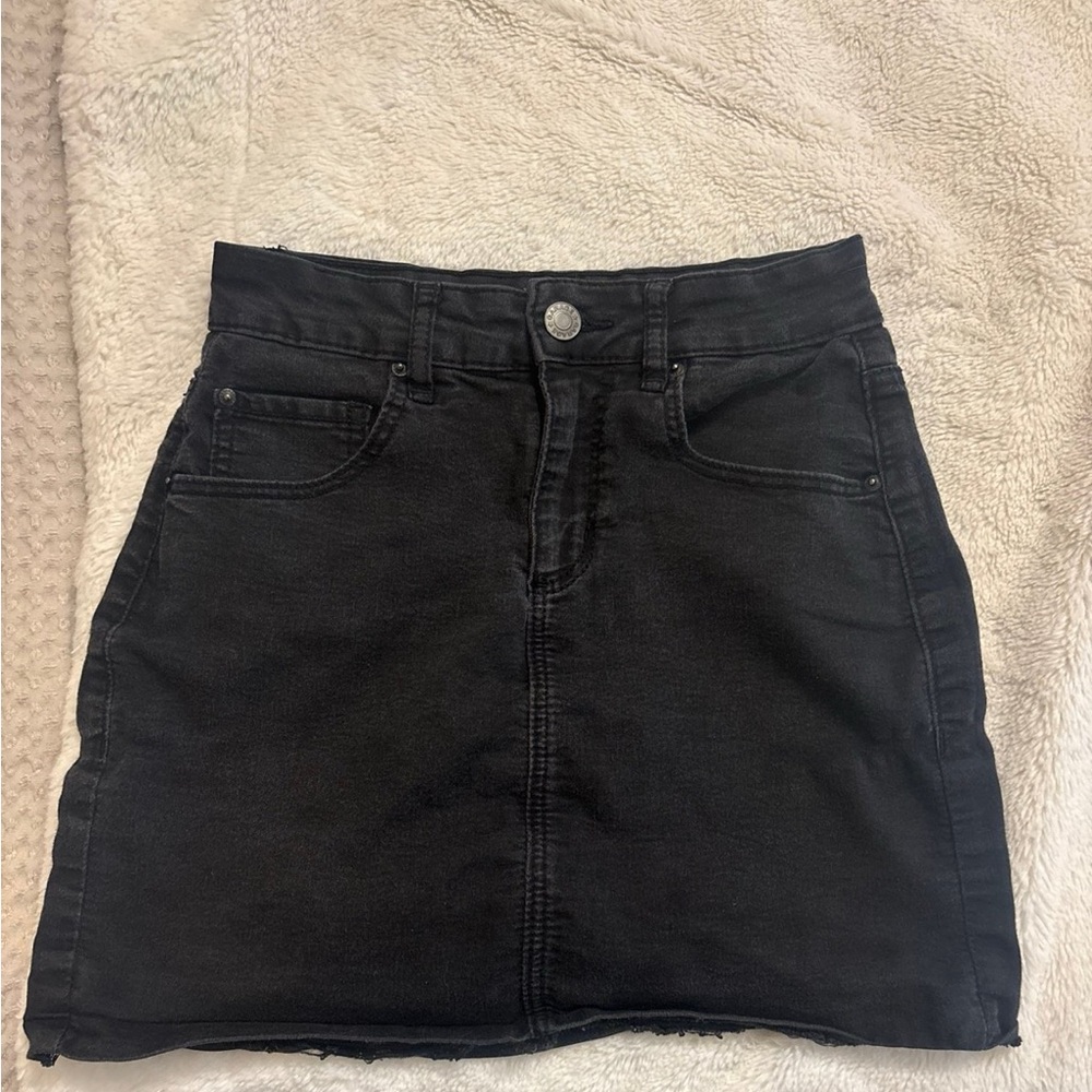 Garage Black Pencil Skirt